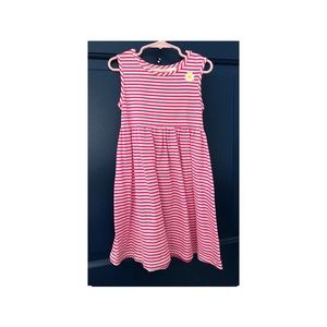 Blueberi Boulevard size 6 pink and white stripes dress